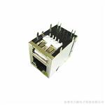 RJ45+USB2.0网络插座 RJ45+USB2.0带灯网络接口 RJ45+USB2.0马口铁插座