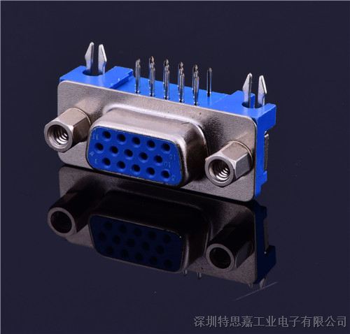 D-SUB连接器 15PIN母头高频焊 DB插头 VGA插座
