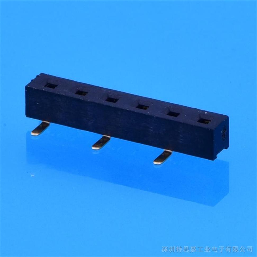 2.0mm间距单排母贴片 排针排母座连接器
