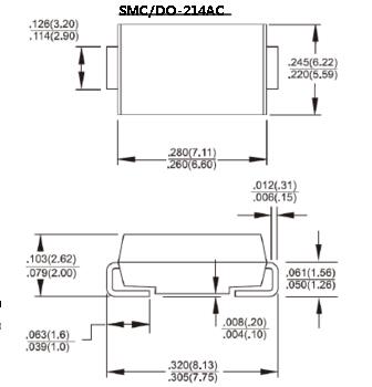 供应TVS,1.5SMC22A