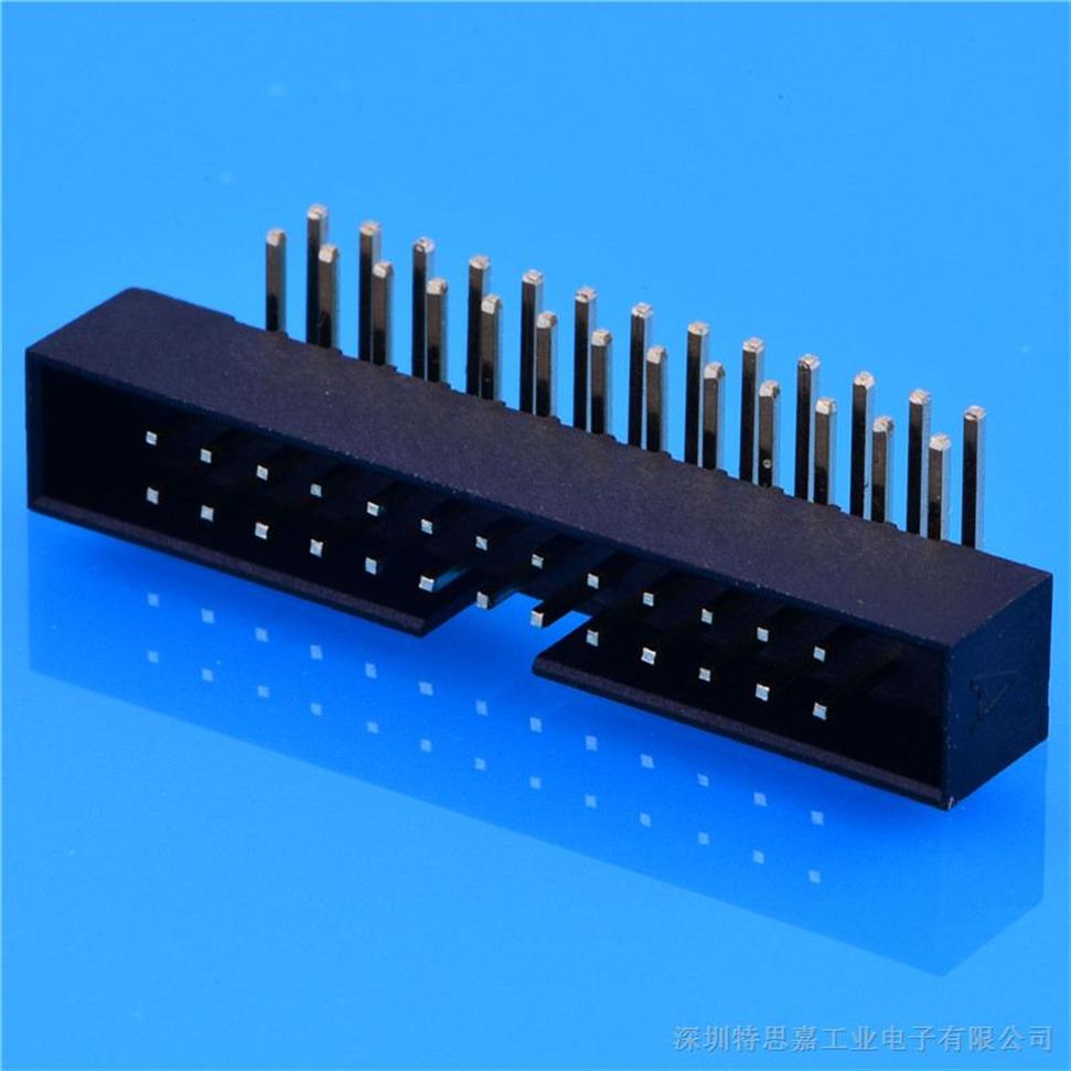 2.0牛角连接器 20P 180度直插板牛角2.0MM间距