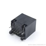 全塑直立式8P8C带LED灯RJ45网络母座