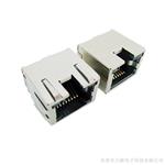 RJ45母座屏蔽带LED