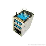 RJ45+USB2.0网络连接器